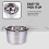 Stainless Steel Cheese Melting Pot Compact 1 Set 6