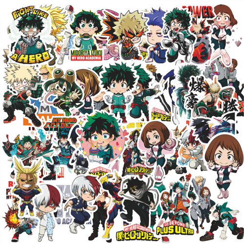Αυτοκόλλητα βινυλίου My Hero Academia 50 τεμάχια 1