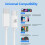 USB-C Cable 3.3 ft, 3A Fast Charging & Data Sync, 2-Pack 7