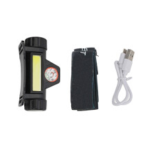 Farol de LED com bateria integrada e carregamento USB.