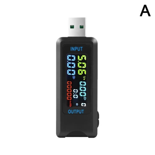 Digitale spannings- en stroommeter met Type-C USB-voedingstester