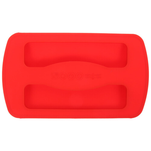 Capa protetora de silicone curva para torradeira, preta, pacote com 2 unidades.