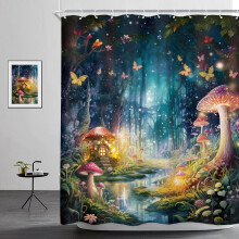 Sprchový záves Fantasy z polyesteru 60x72 palcov s 12 háčikmi