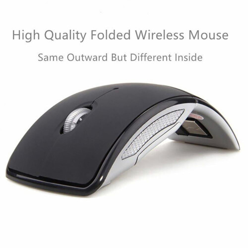 2.4G Wireless Foldable Mini Mouse with USB Receiver 2