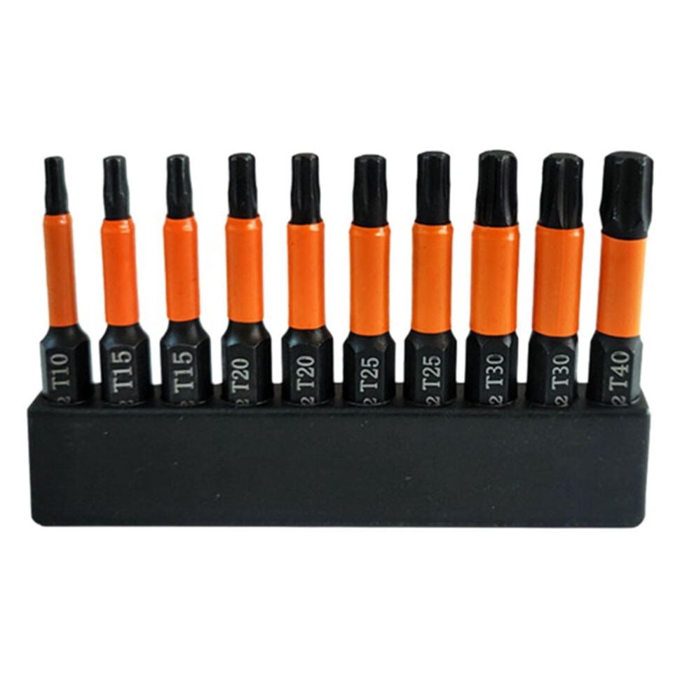Torx Screwdriver Bits 50Mm 1/4 Inch Hex Shank 11 Pcs 9107258944771