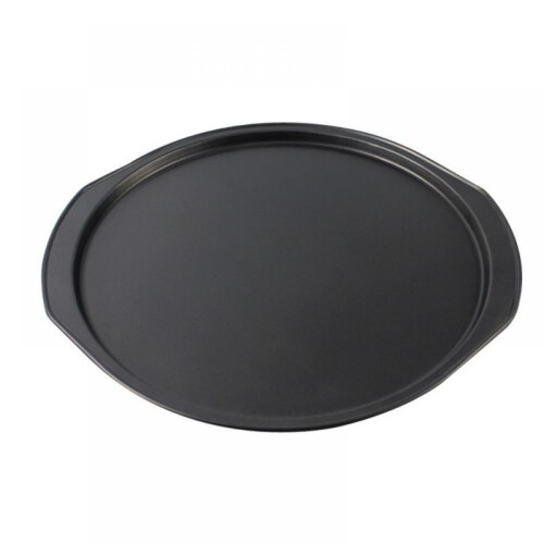 Assadeira redonda de aço carbono com tela de malha para pizza, 30 cm (12 polegadas) 2