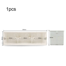 Caixa de tomada/interruptor de luz de 1 módulo, 80x80x50mm, padrão europeu.