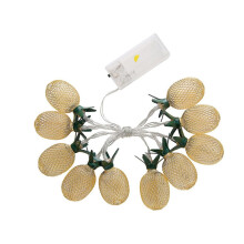 LED wrought iron pineapple light string 1.6m