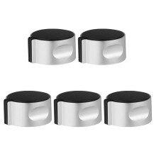 Fém gáztűzhely gomb ezüst adapter 5 db
