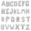 Eease Wedding Decor Letter Balloons AZ Aluminium Set 1