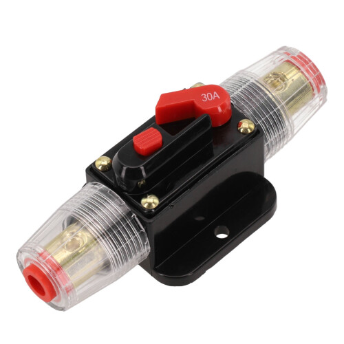 30A nulstillelig inline-afbryder 12-24V