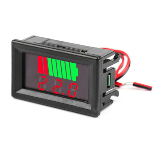 Batteriladeindikator for 12–72 V litiumbatterier