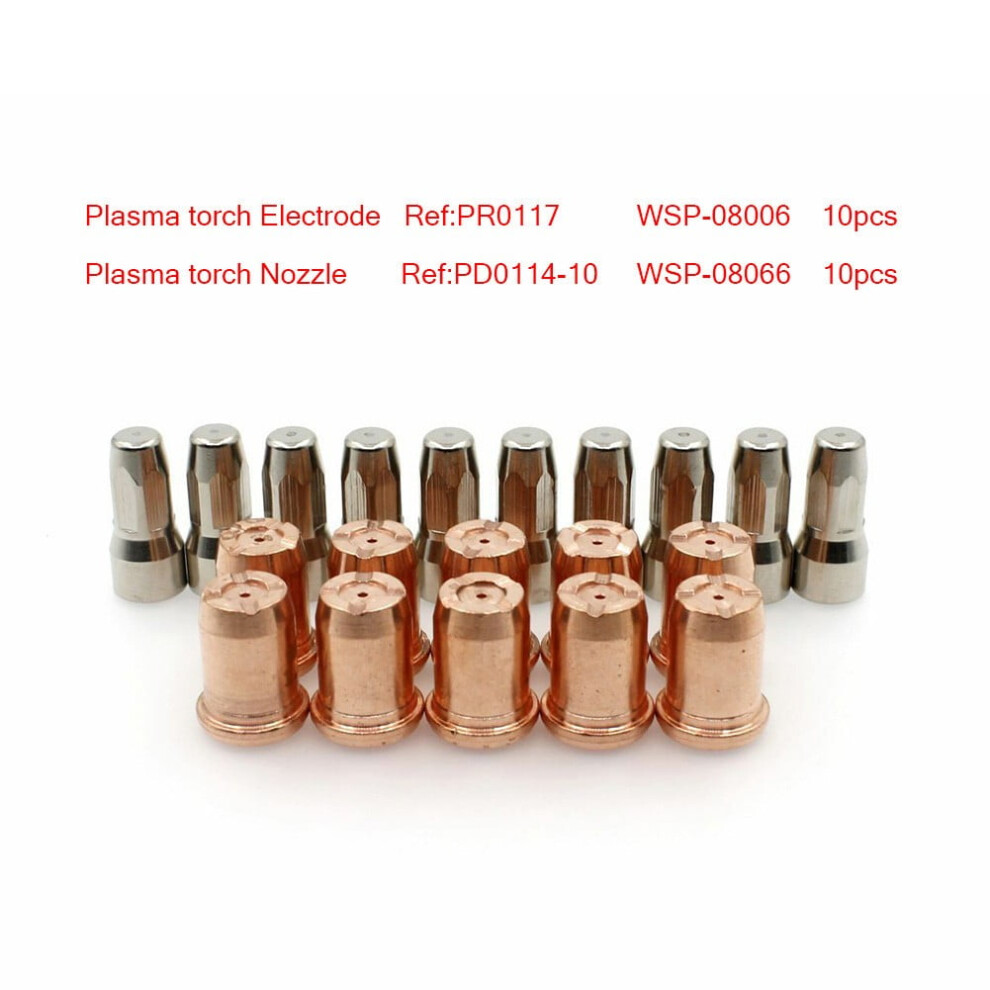 Plasma Electrode Tips Pr0117 Pd0114-10 1.0Mm 20Pcs 9314556109294