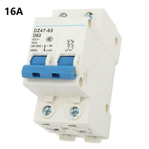 Disjuntor miniatura 2P para trilho DIN 4500A 2