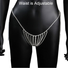 Women's Crystal Belly Chain Body Jewelry One Piece