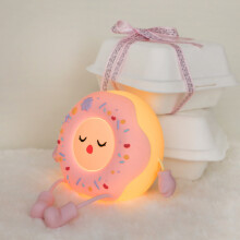 Kayannuo LED-Lichter fürs Schlafzimmer – Ausverkauf: Donut-Nachtlicht, USB-Anschluss, stimmungsvolles Licht, LED-Klatschlicht, Geschenkidee zum