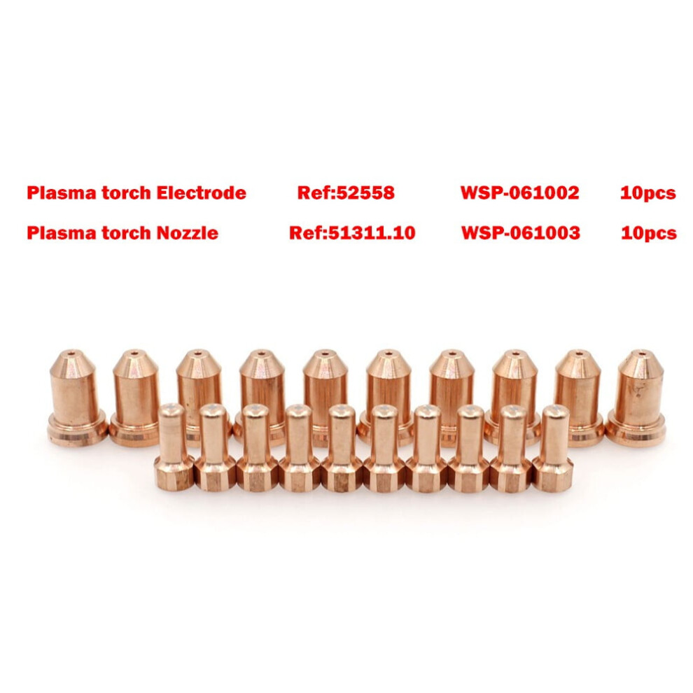 Plasma Cutting Torch Electrode 1.0Mm Tips 20Pcs 9314556109287