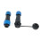 IP68 Wasserdichter Luftfahrt-Inline-Steckverbinder 2-9-polig 6