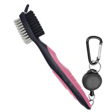 Feiona golf club cleaning brush double-sided with keychain