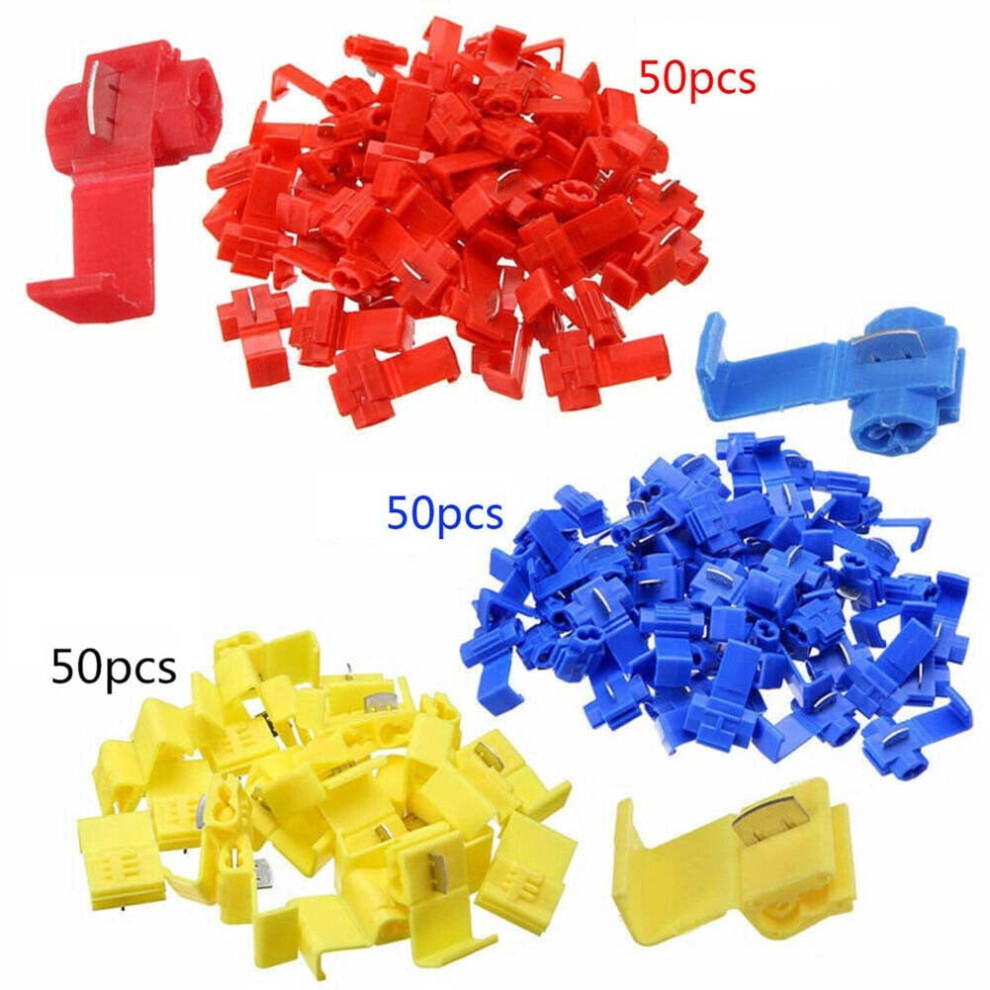 Lock Wire Cable Connectors Quick Splice Crimp Terminals 150 9314556109461