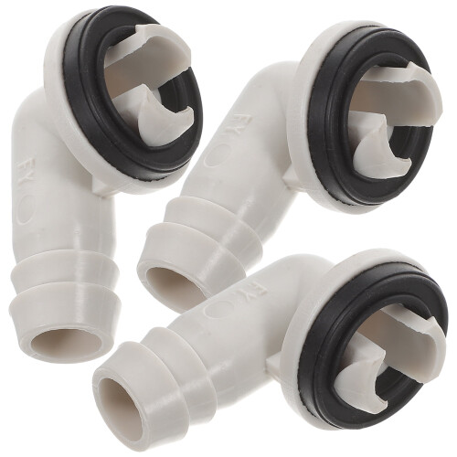 AC-afvoerslangconnector raamadapter 15 mm 3 stuks