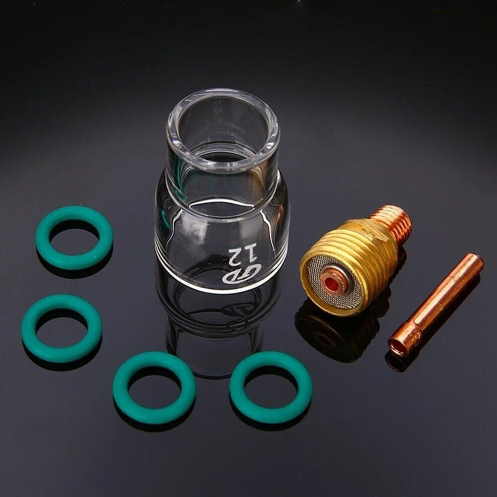 Tig Welding Gas Lens Stubby Cup Set For Wp9 Wp17 Wp26 7 Pcs 9314556109850