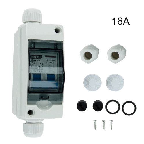 DC-verdeeldoos 2-polig 440V IP65 aansluitdoos