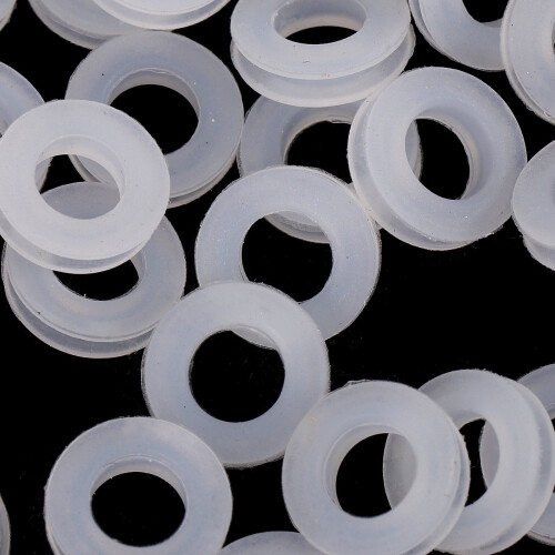 Silicone Earring Cushions Round 100 pcs 1