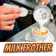 Mousseur à lait et à café de Noël en acier inoxydable