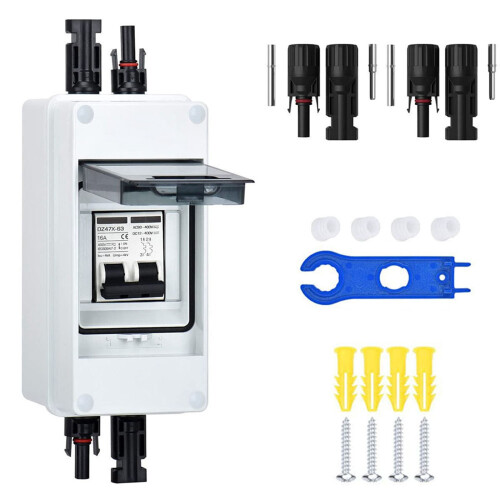 DC isolator switch for PV system2P16A combiner box with