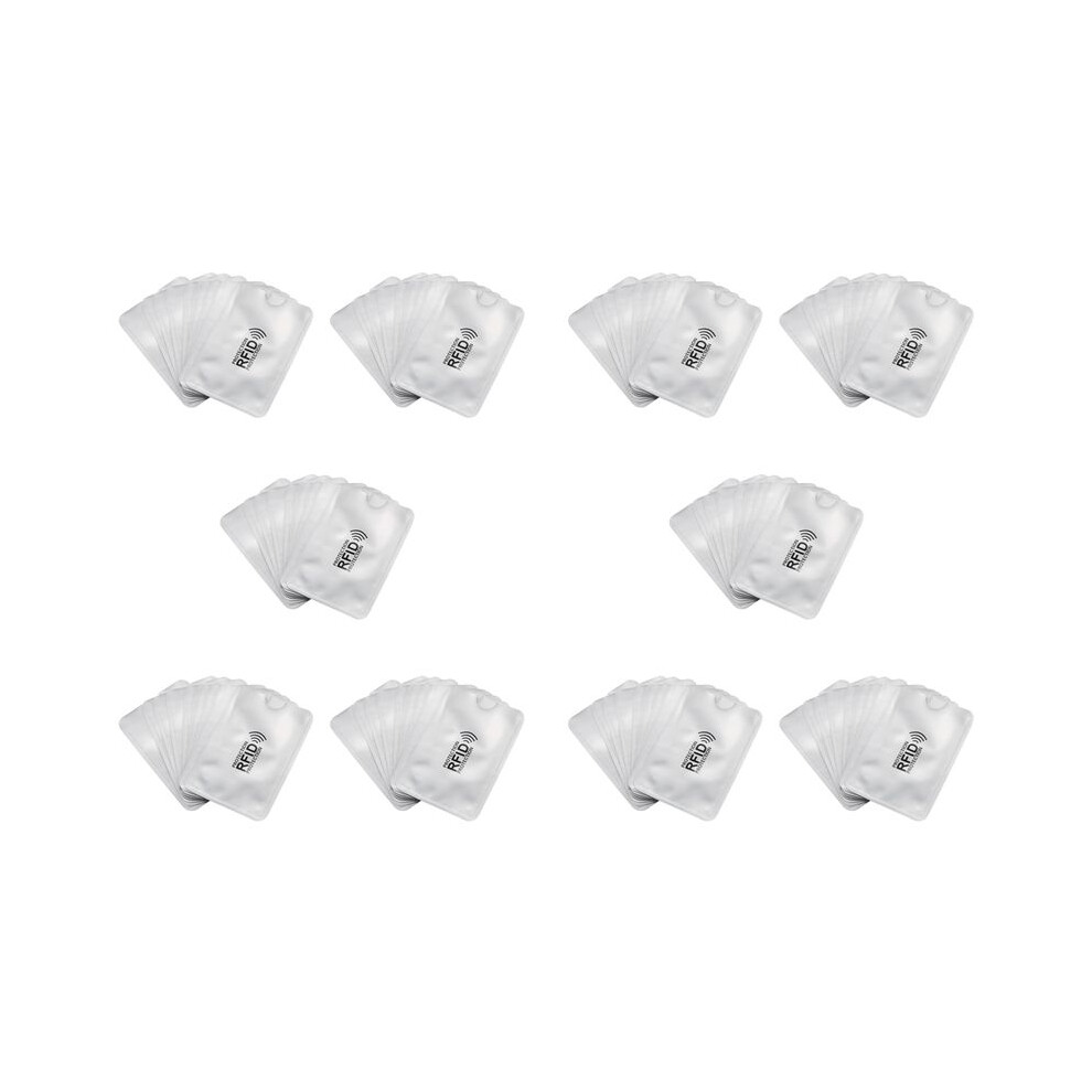 100Pcs Aluminum Foil Anti-Degaussing Card Cover Rfid Shielding Bag Nfc Credit Card Anti-Theft Brush Id Card Protector 6032592227217