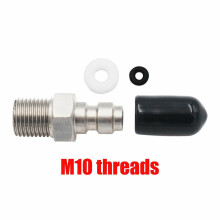 PCP fill nipple stainless steel M10 8mm male quick-connect