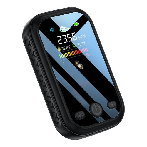 Detector de CO2 com sensor infravermelho NDIR, de temperatura e umidade 1