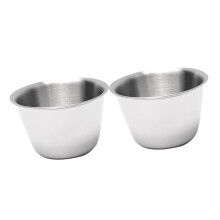 Nerezová oceľová forma na tortu, kovové košíčky na muffiny, mini papierové čokolády, nerezová oceľ, 2 ks
