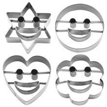 Stainless Steel Chocolate Cookie Cutters 4pcs