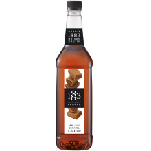 1883 Maison Routin Premium Caramel Syrup for Coffee, Hot Chocolate & Milkshakes - Vegan-Friendly, Allergen-Free, No Preservatives - 1L PET Bottle