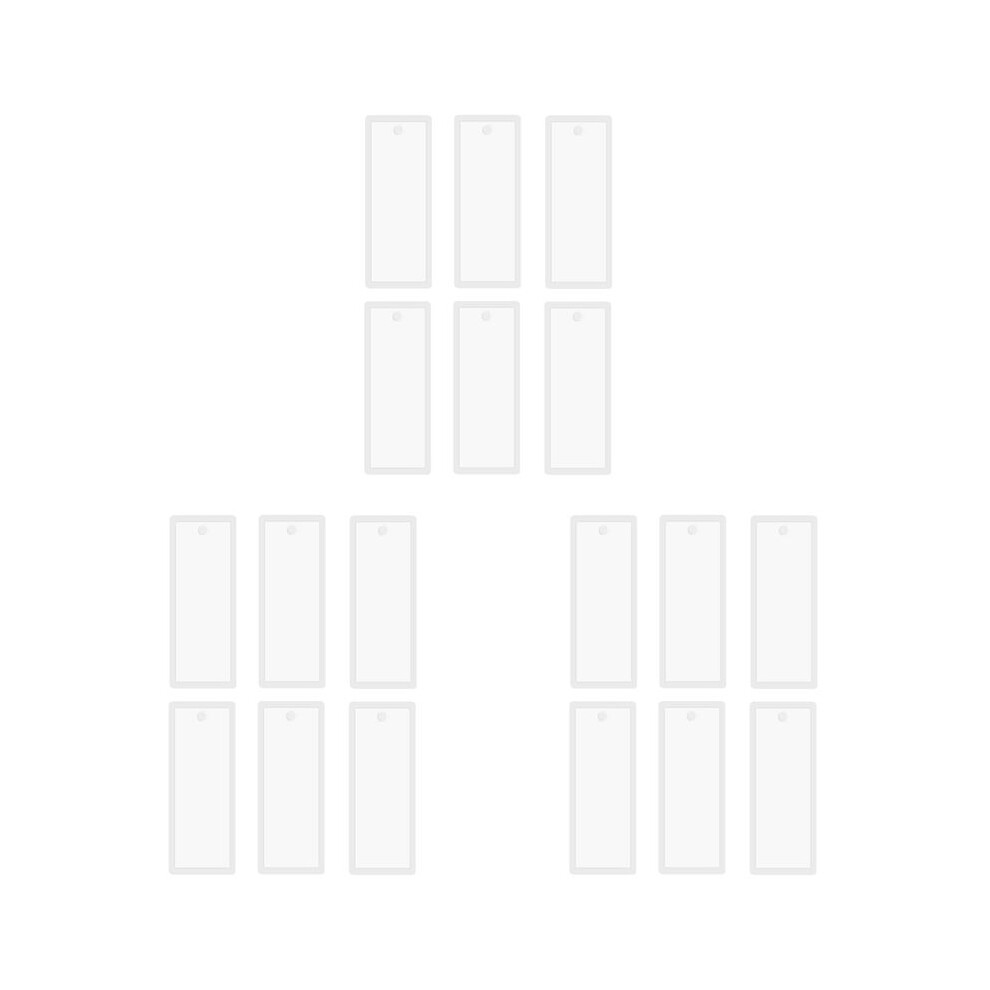 18 Pcs 3.7 Inch Rectangle Silicone Bookmark Mold Diy Bookmark Mould Making Epoxy Resin Jewelry Transparent Mold 6032898437488