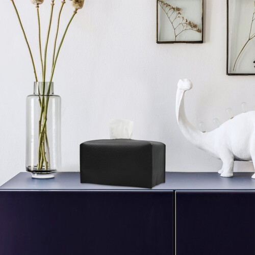 Distributeur de mouchoirs en cuir PU pour chambre ou bureau 1