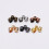 Lixi earring tassel fixing caps 5x6mm 3 packs assorted 3