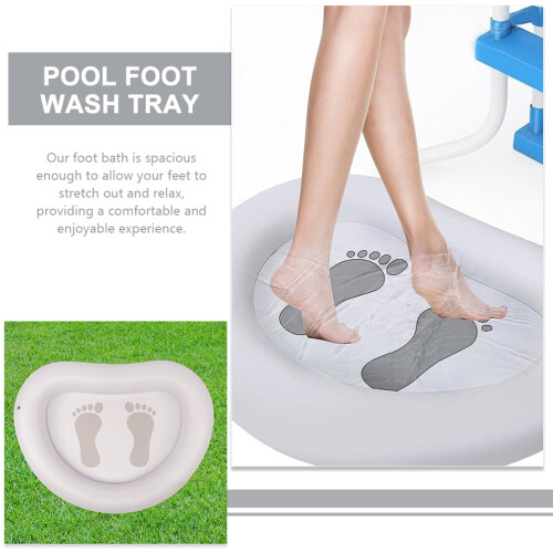 Foot Bath Tray for Pool Entry 1 Set 2