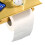 Porte-rouleau double en aluminium brossé doré, fixation murale 5