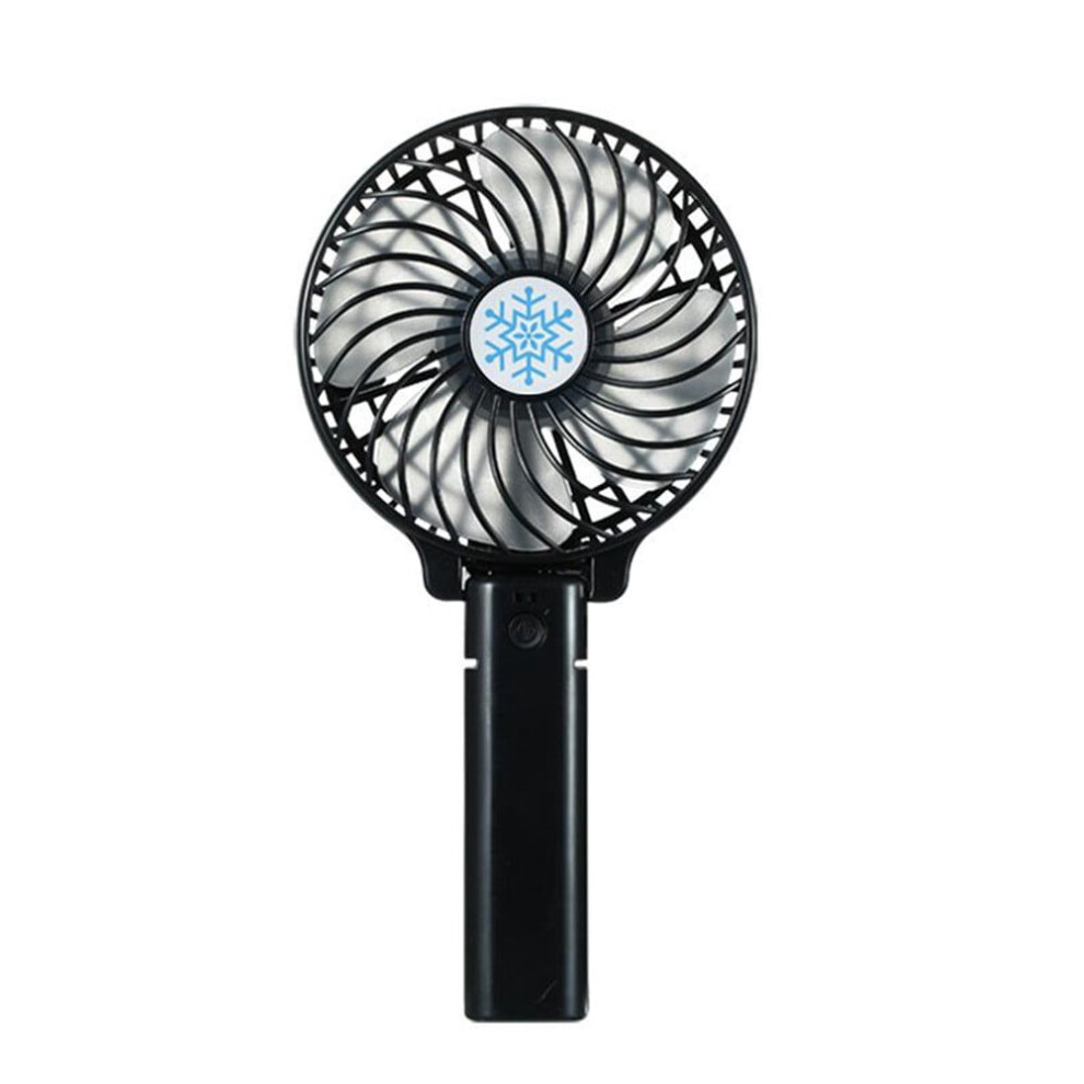 Mini Folding Desk Fan Usb Rechargeable 3-Speed Black 9314556110849