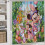 Ensemble rideau de douche Mickey avec tapis de bain antidérapant et 5