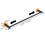 Ensemble de 3 accessoires de salle de bain en aluminium noir et or spatial 5