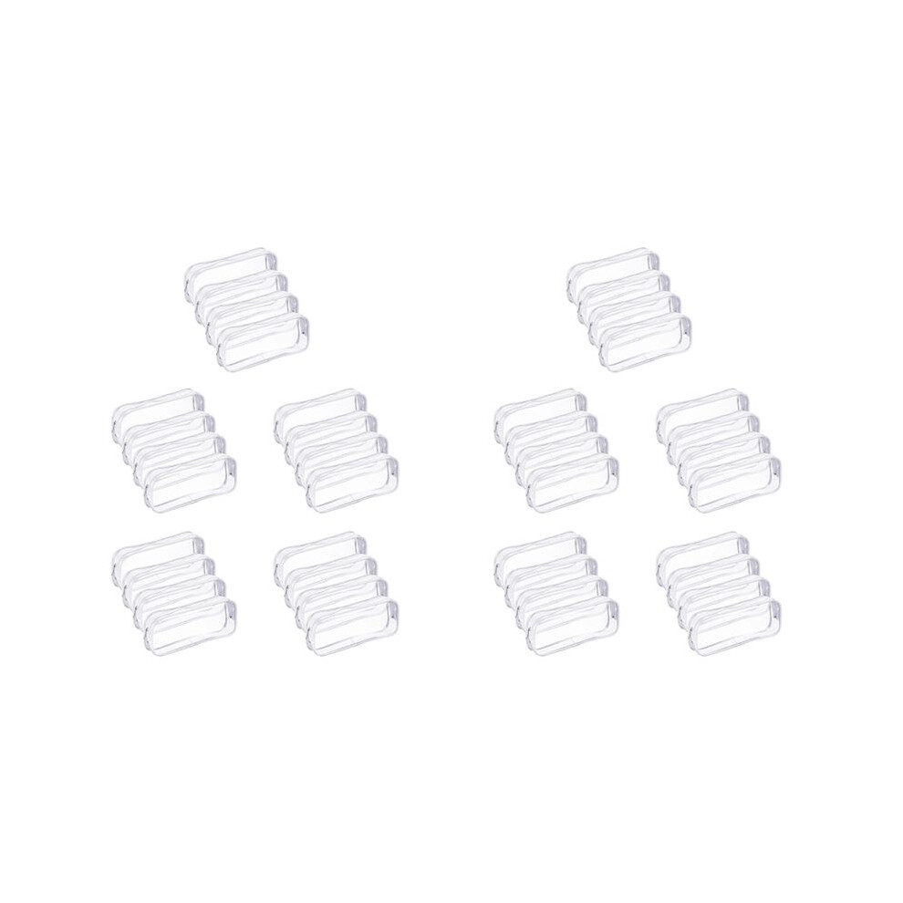 40 Pieces Clear Pvc Zipper Pen Pencil Case, Capacity Pencil Bag Makeup Pouch With Zipper (White) 4711002775372