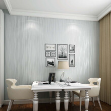 YiFudd 53 x 1000 cm Moderne Vliestapetenrolle mit Glitzerstreifen, strukturierter Beflockung, gestreifte Wandbekleidung für Schlafzimmer und
