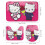 Ensemble rideau de douche Hello Kitty avec tapis de bain antidérapant et 3