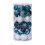 Blue Christmas Ornaments 6cm Shatterproof Plastic 30pcs 1