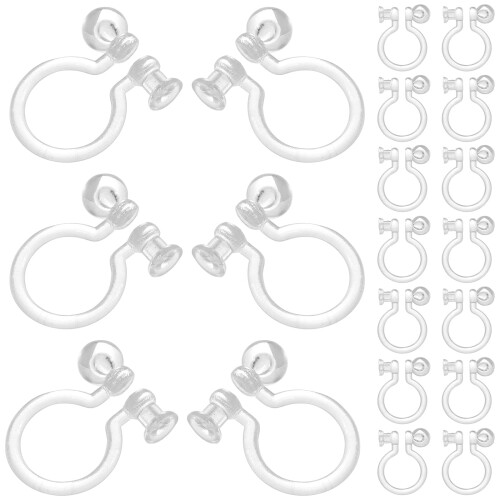 Eease clip-on earrings plastic 50 pieces 1