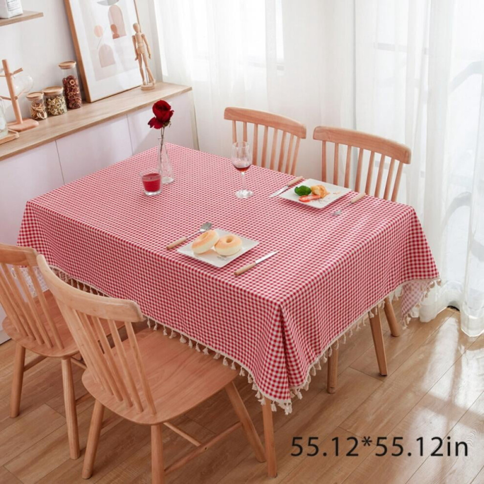 Ethnic Tablecloth Tribal Triangle Pattern Rectangular